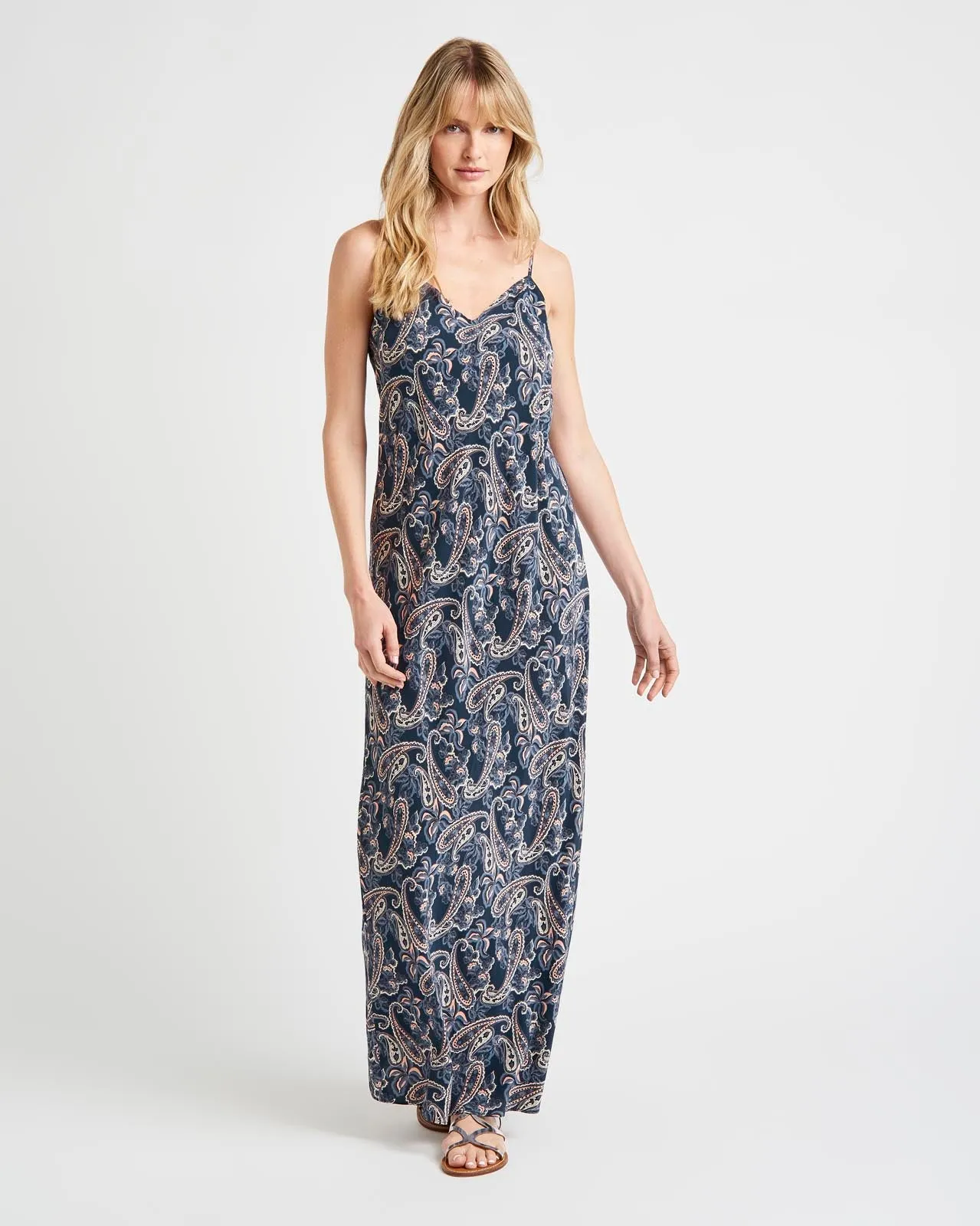 Alessandra Paisley Silk Dress