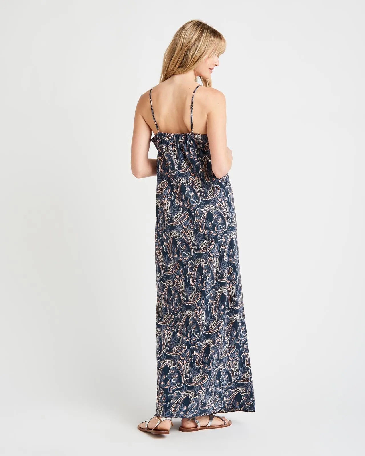 Alessandra Paisley Silk Dress