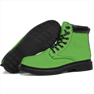 All-Season Boots_Apple Green_Micro-Suede