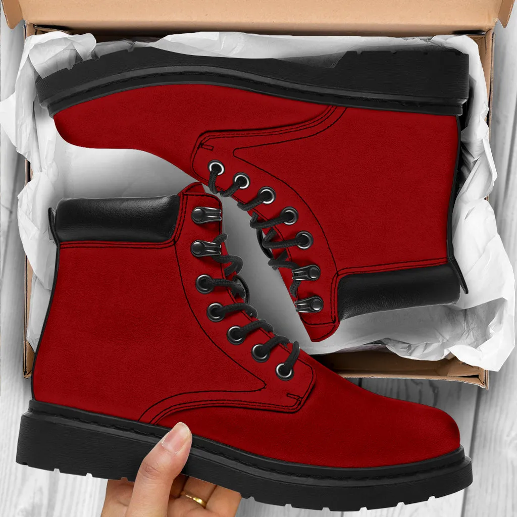 All-Season Boots_Cardinal Red_ Micro-Suede