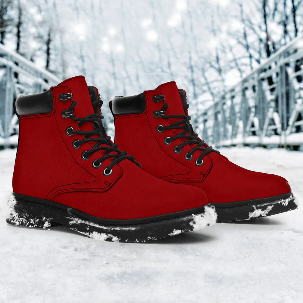 All-Season Boots_Cardinal Red_ Micro-Suede