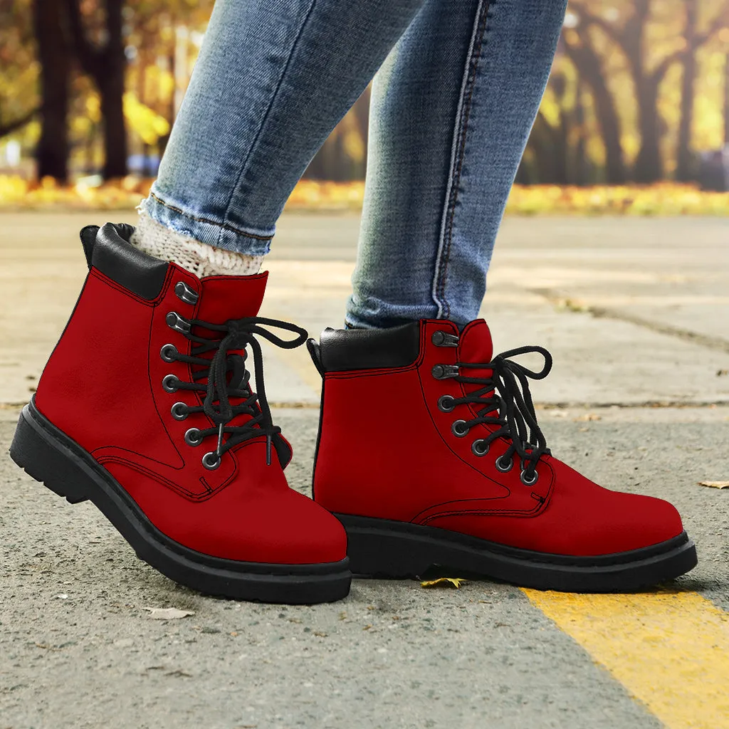 All-Season Boots_Cardinal Red_ Micro-Suede