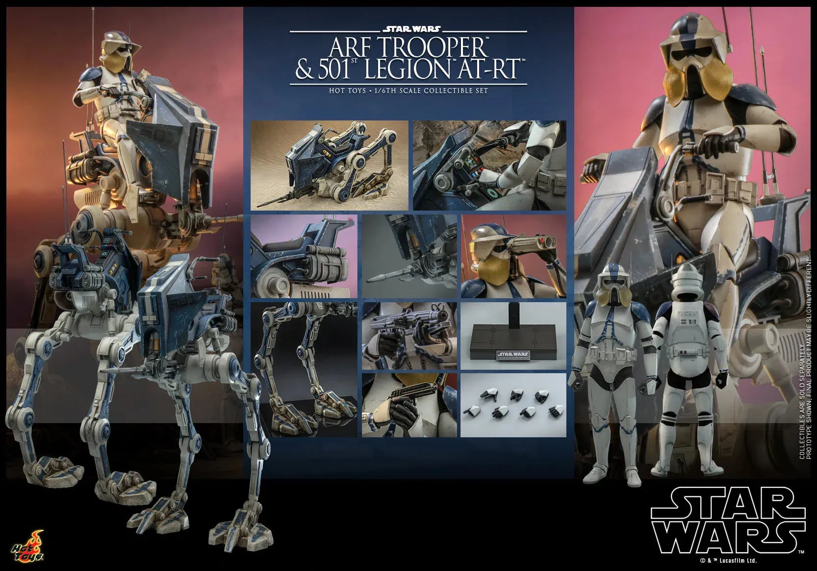 ARF Trooper & 501st Legion AT-RT: Star Wars The Clone Wars: TMS91