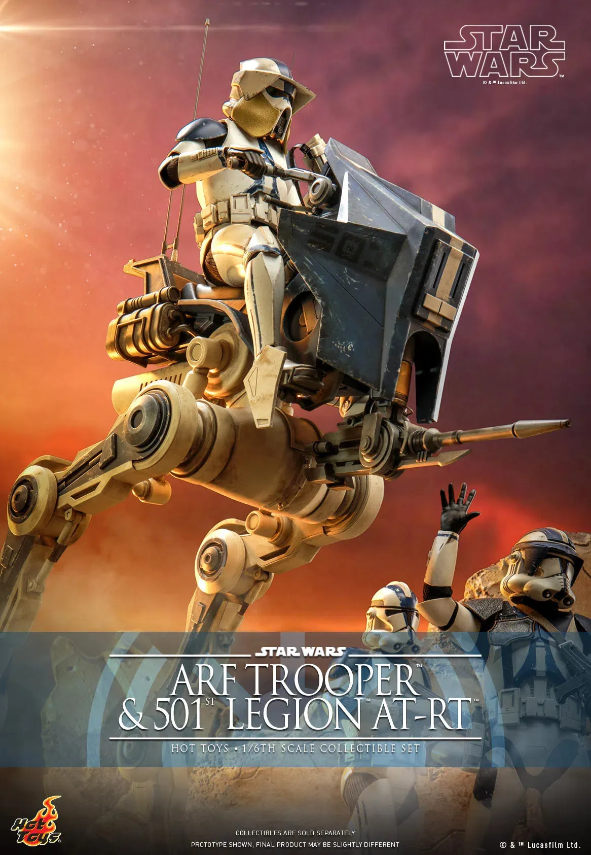 ARF Trooper & 501st Legion AT-RT: Star Wars The Clone Wars: TMS91