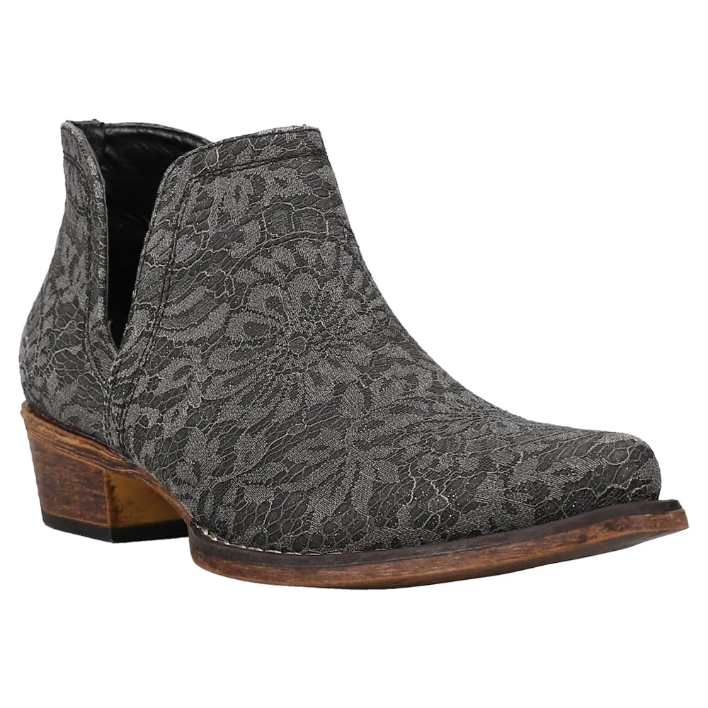 Ava Lace Snip Toe Cowboy Booties