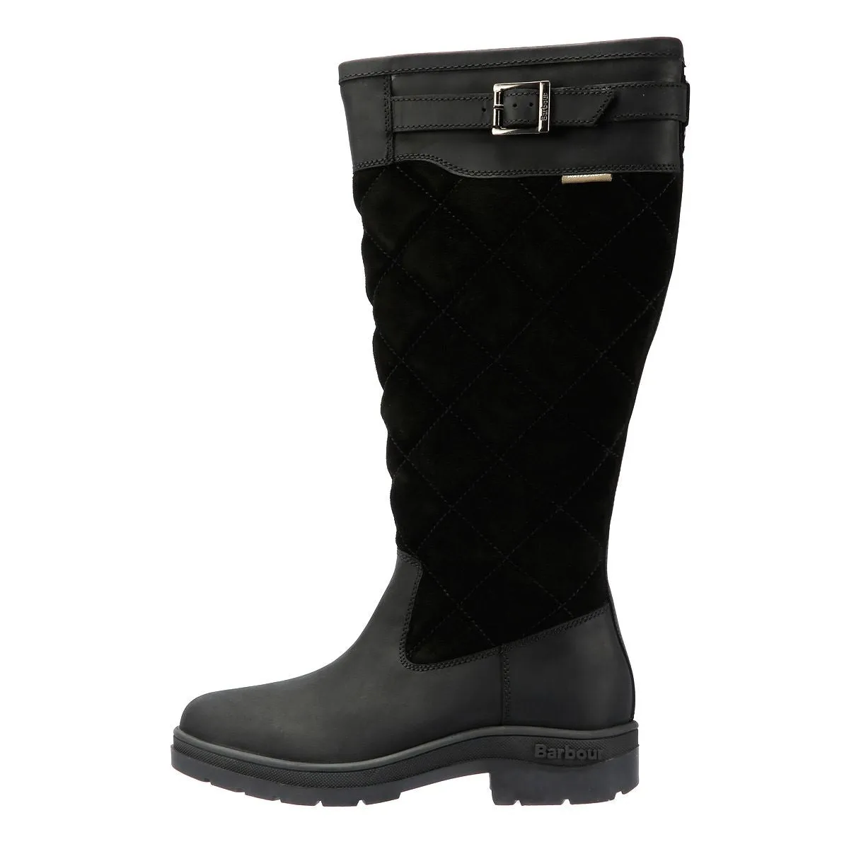 Barbour Oak Tall Suede/Leather Women's Black Boots