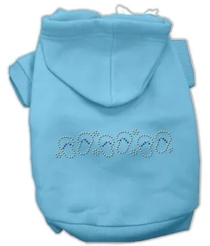 Beach Sandals Rhinestone Hoodies Baby Blue XXXL(20)