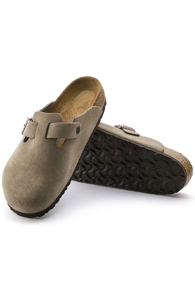 Birkenstock Boston Soft Footbed Suede Clogs Narrow Fit