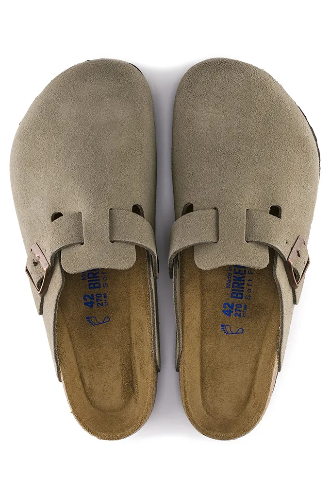 Birkenstock Boston Soft Footbed Suede Clogs Narrow Fit