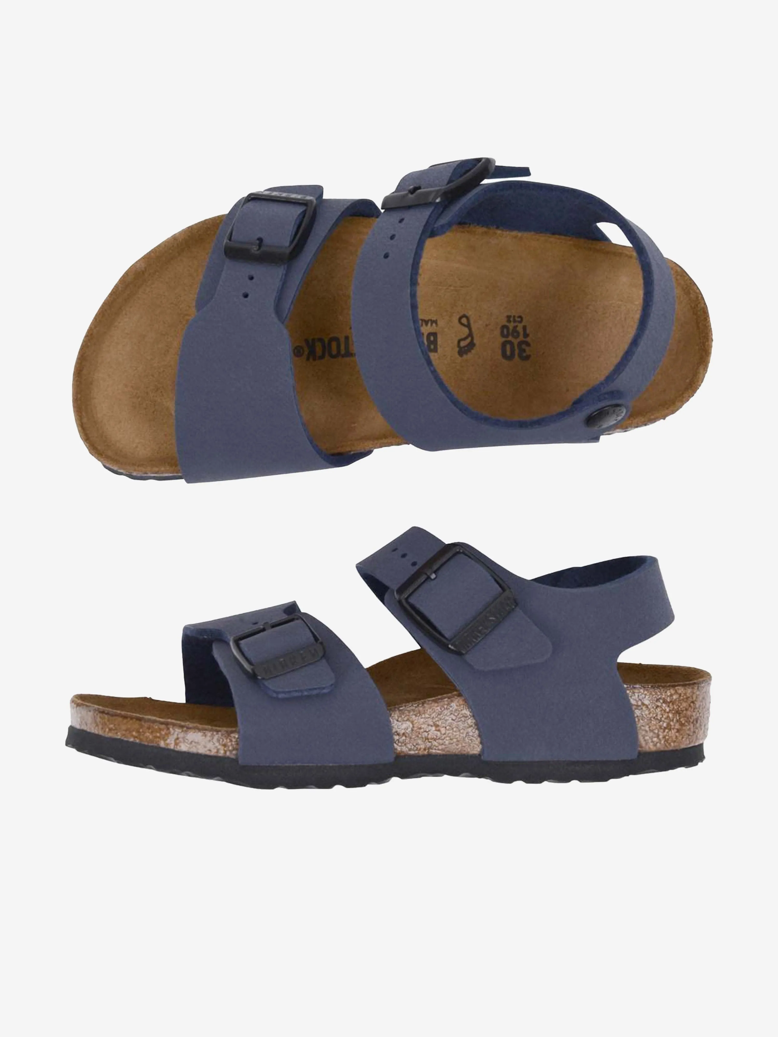 BIRKENSTOCK Boys New York Sandals in Navy