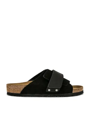 Birkenstock Kyoto Suede Nubuck Slippers, black