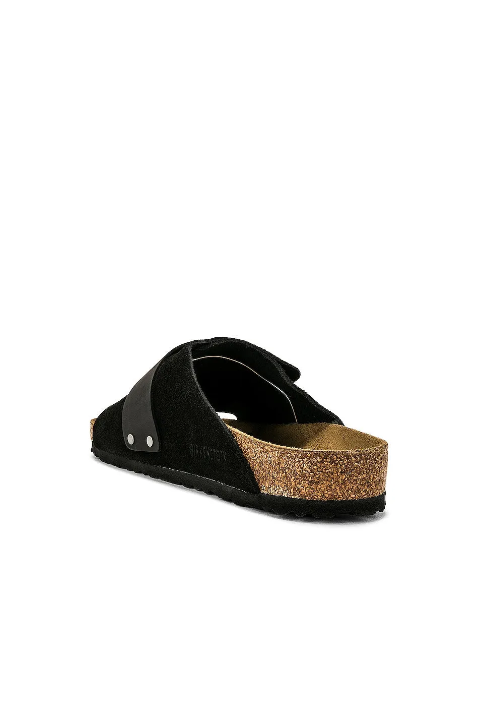 Birkenstock Kyoto Suede Nubuck Slippers, black