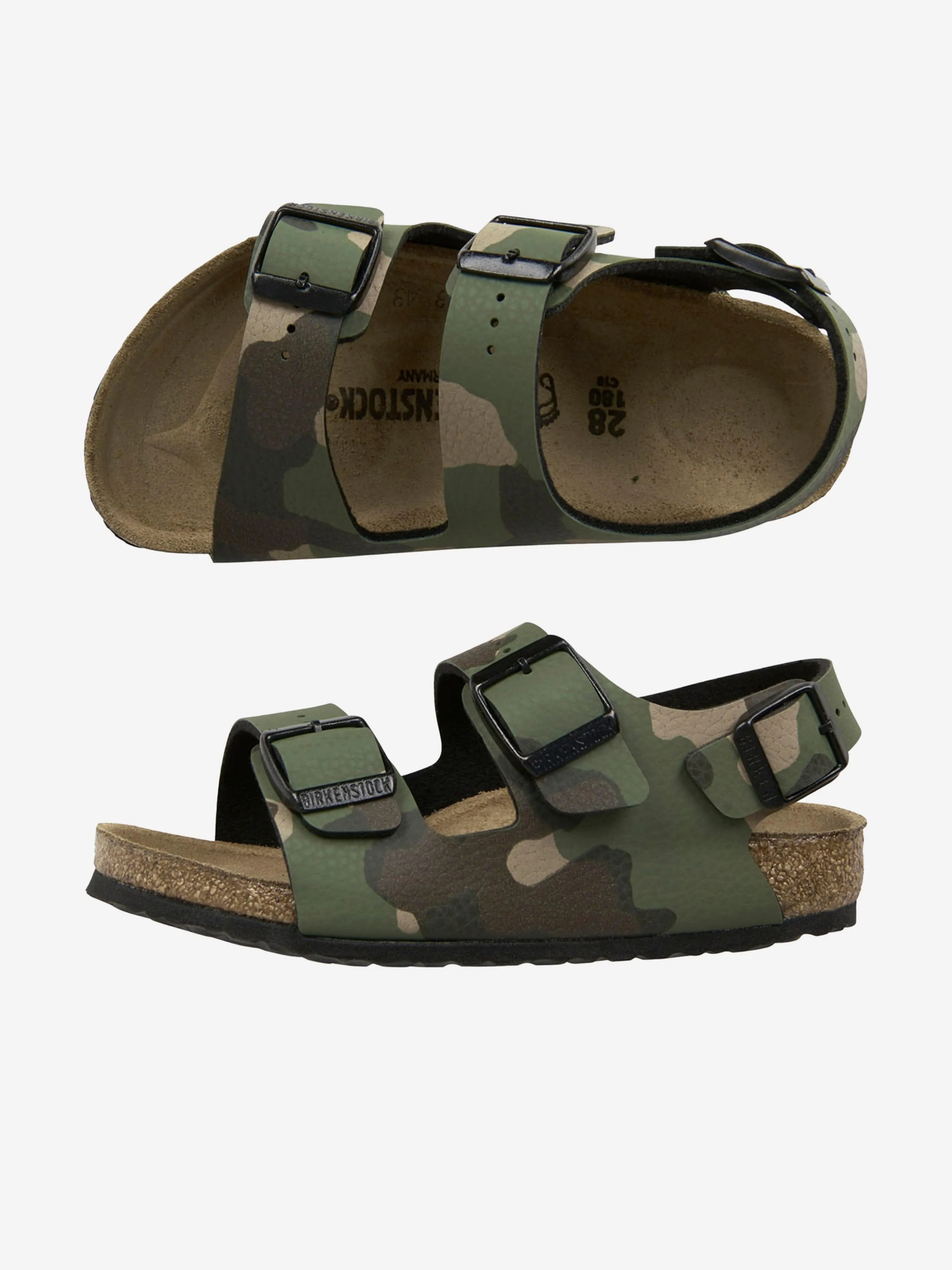 BIRKENSTOCK Unisex Desert Soil Camouflage Milano Sandals