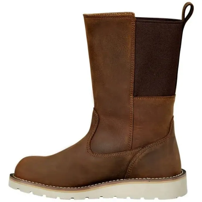 Carhartt Women's 10" Steel Toe WP Wellington Wedge Boot -Brown- FW1234-W