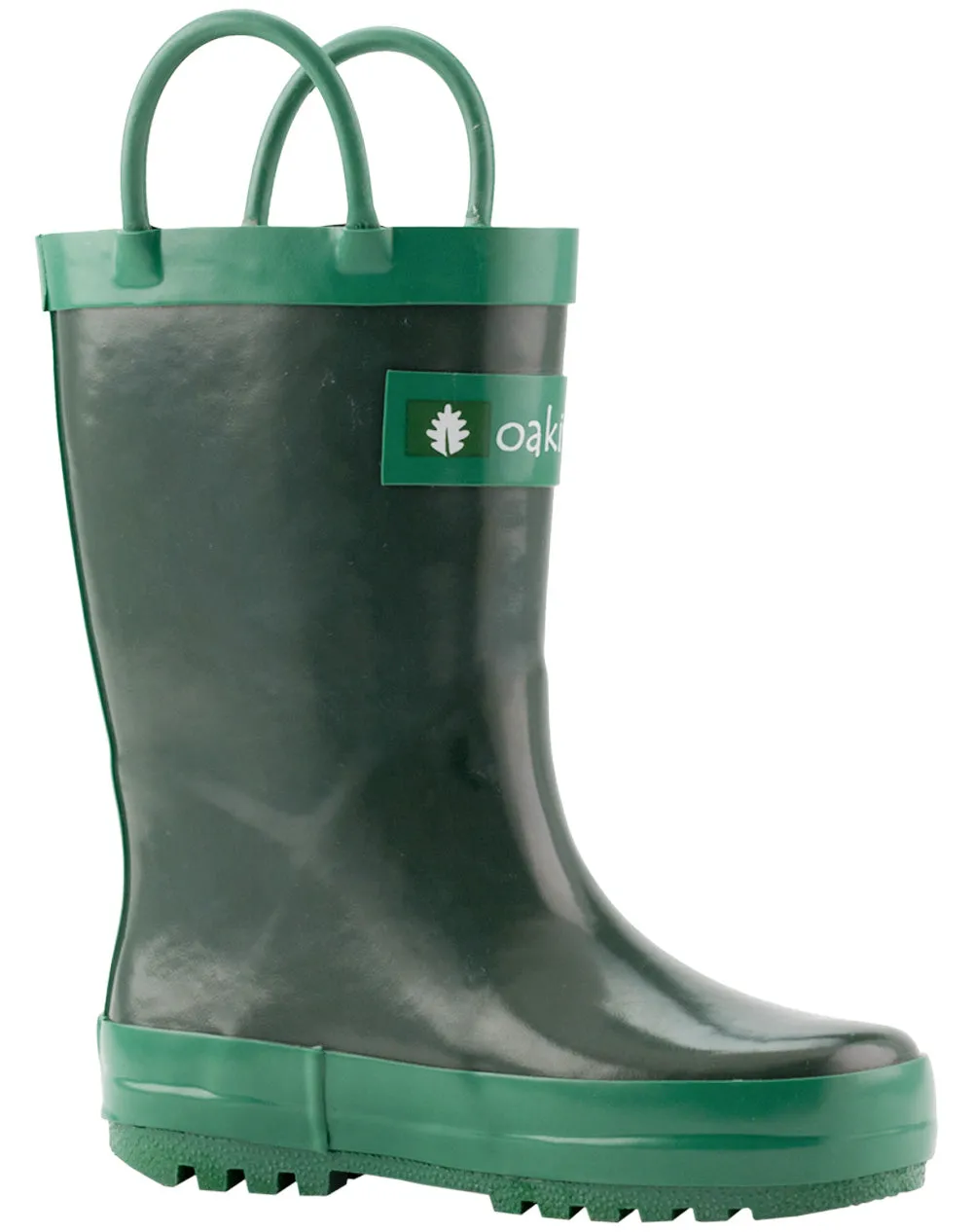 CHILDREN’S RUBBER RAIN BOOTS NATURE GREEN