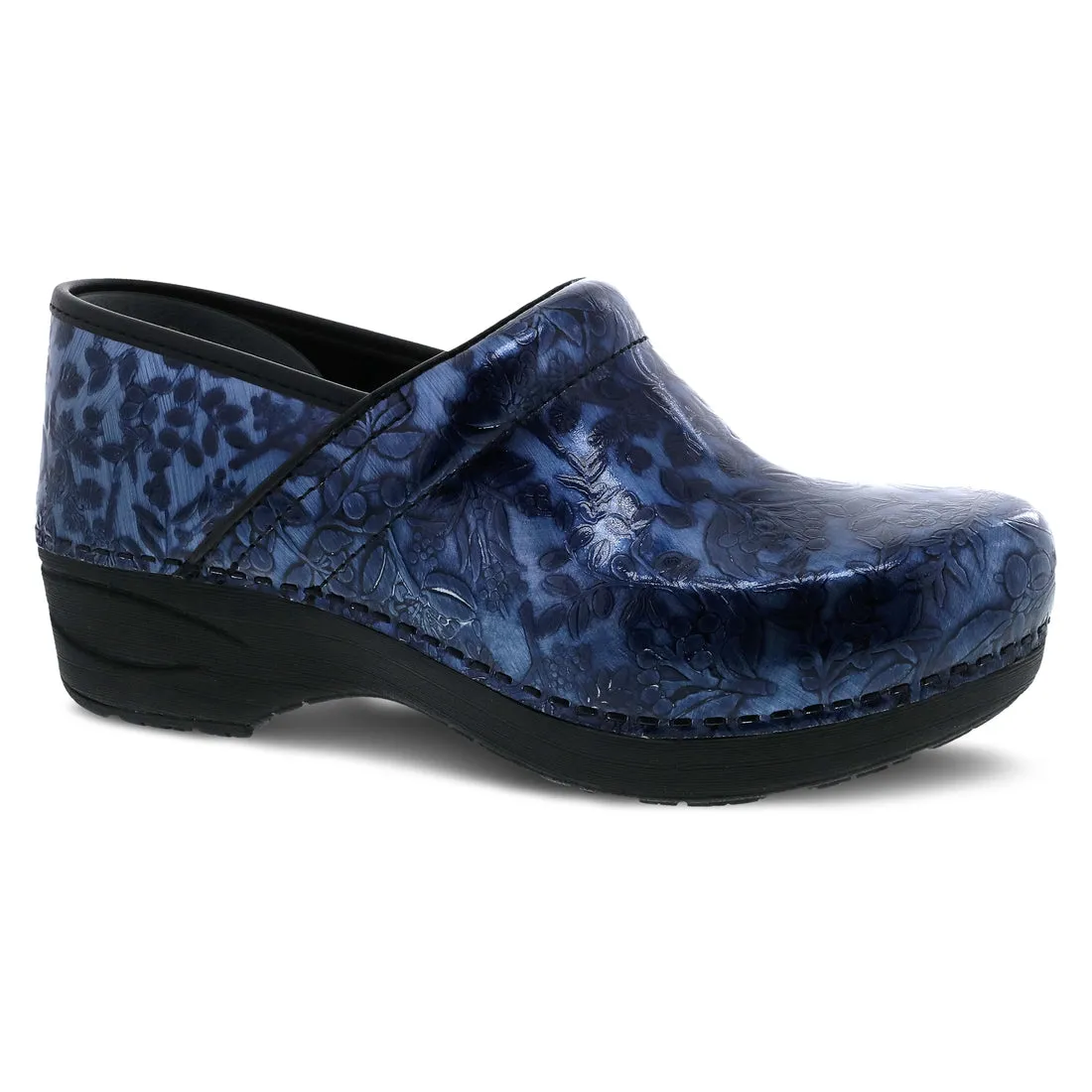 Dansko XP 2.0  Navy Embossed Patent Clog