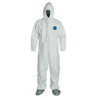 DuPont™ Tyvek® 400 Coverall with Attached Hood and Boots, White, 4X-Large, TY122S-4XL