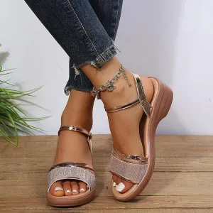 Eloise - Strappy Wedge Sandals for Elegant Comfort