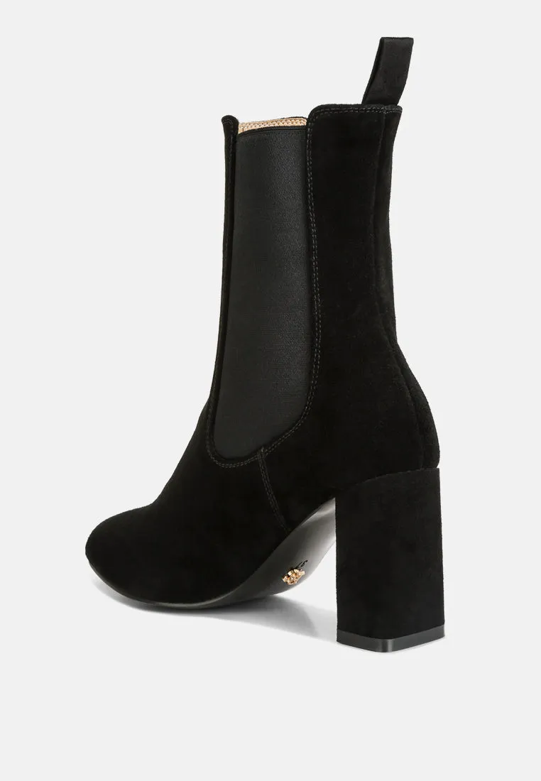 Gaven Suede High Ankle Chelsea Boots