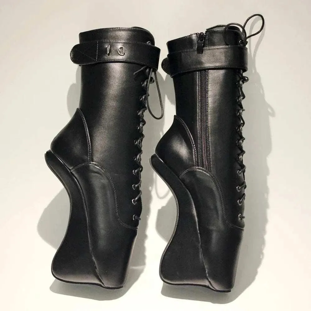 Heelless High Heel Hoof Boots – Fetish Ballet Ankle Booties