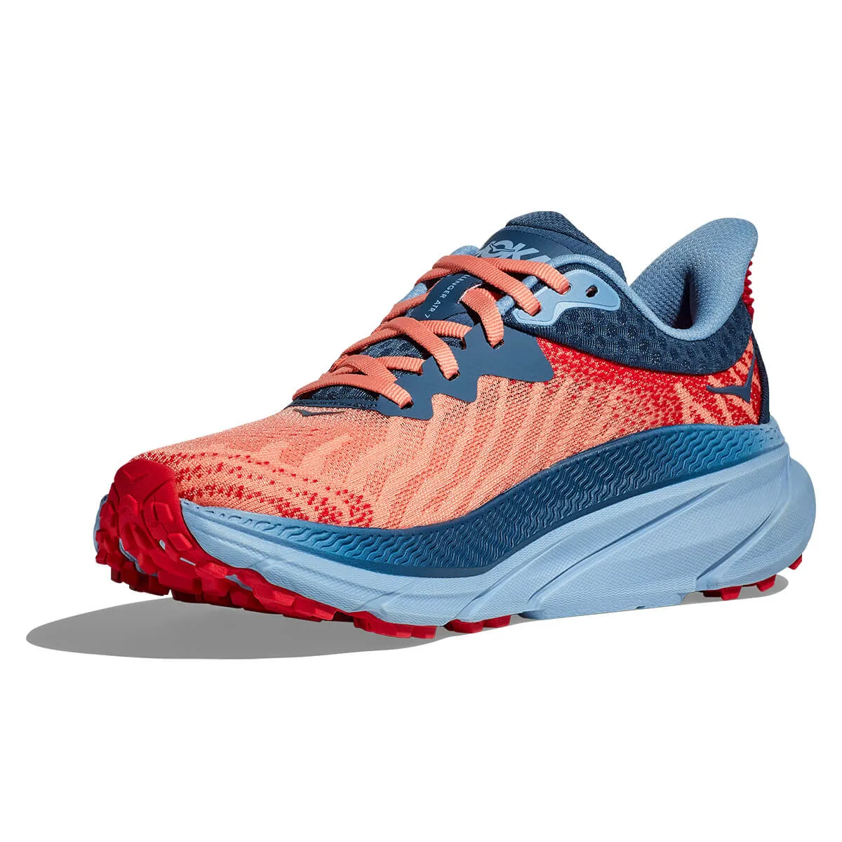 Hoka Challenger 7 Womens | Papaya / Real Teal