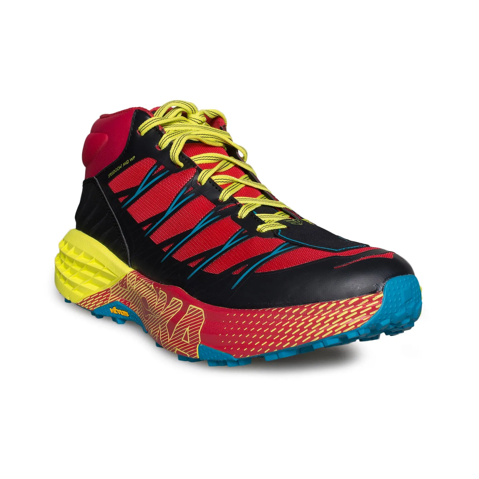 Hoka One One Speedgoat MID WP Chinese Red / Caribbean Sea Running Shoes - Men's