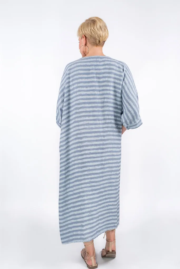 Kasia Cabana Stripe Linen Dress (DSS119)