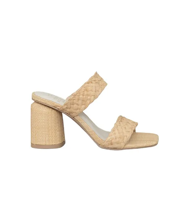 Kayla - Raffia Sandal Heel