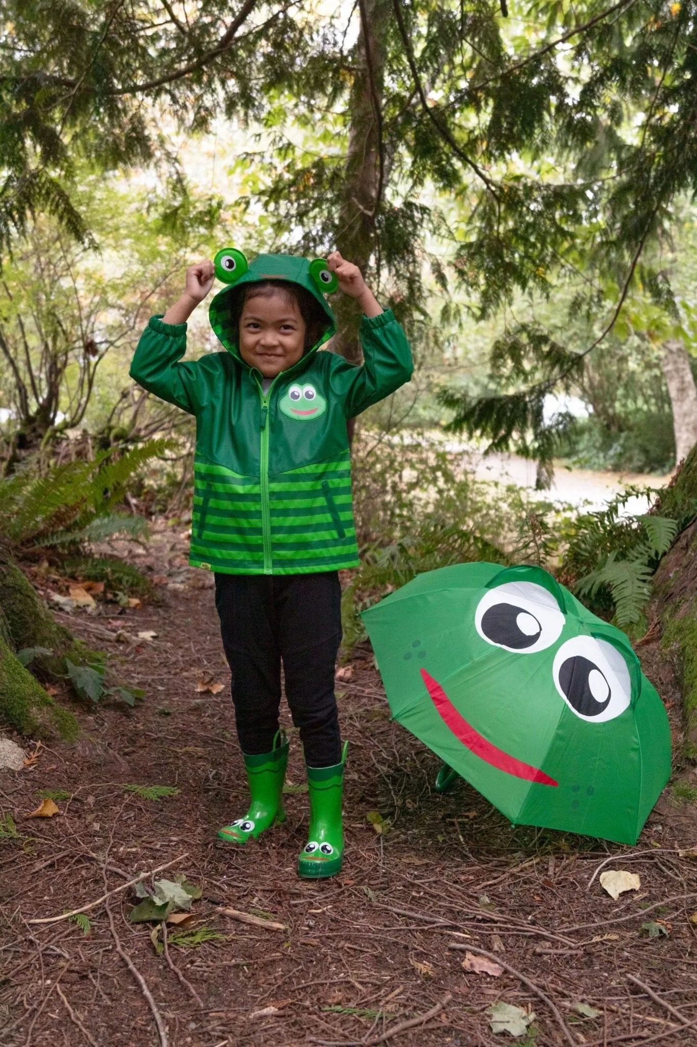 Kids Fritz Frog Rain Gear Set