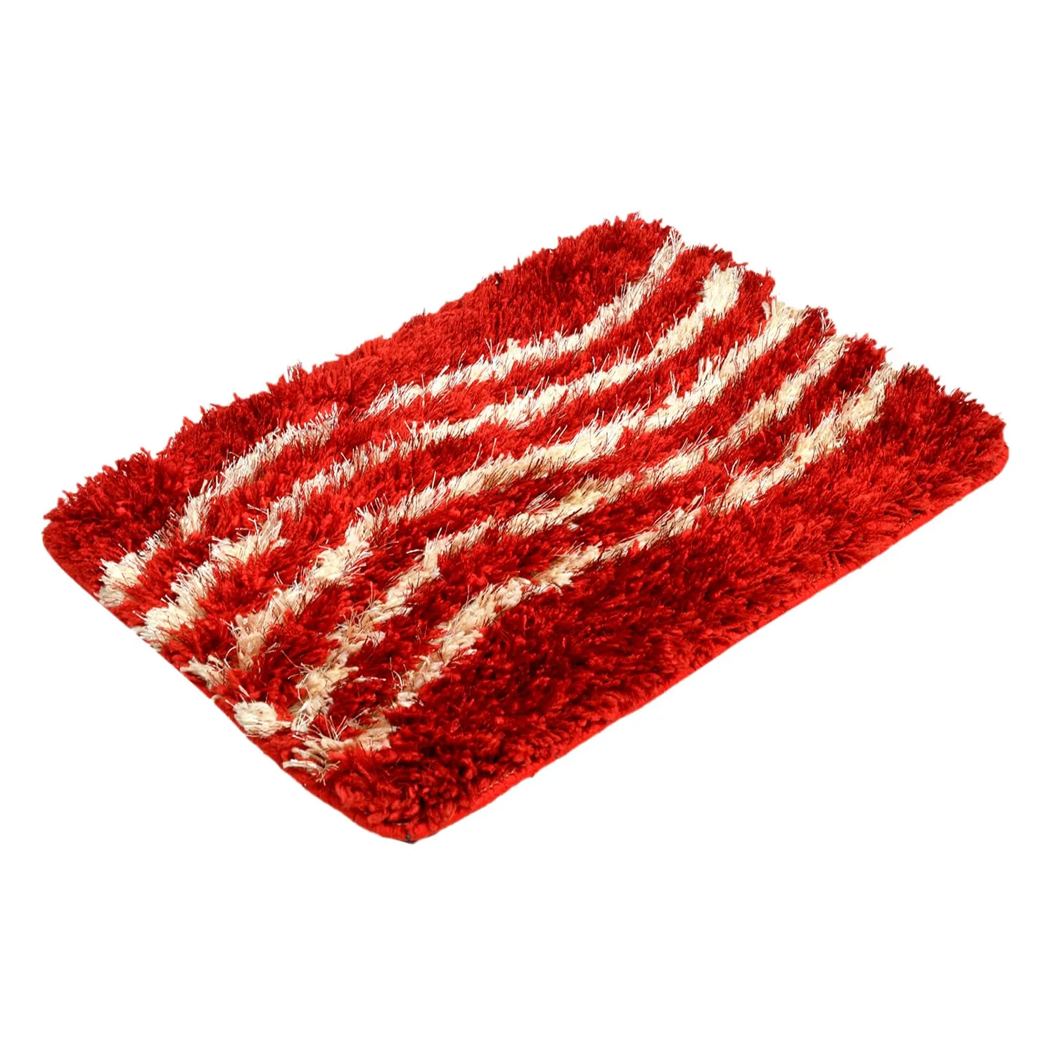 Kuber Industries Door Mat | Dust Trapper Mat | Door Entrance Mat | Anti-Skid Door Mat | Floor Mat for Home Entrance | Lining Far Door Mat | Entryway Door Mat | Red & Cream