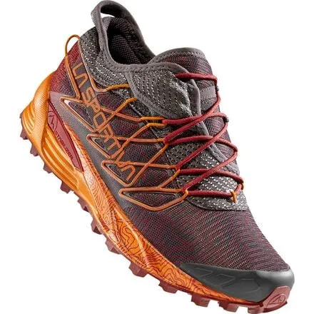 La Sportiva Men's Mutant Trail Running Shoe, Carbon/Hawaiian Sun