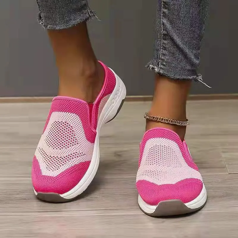 Large Size Foreign Trade Breathable Flying Woven Single Shoes