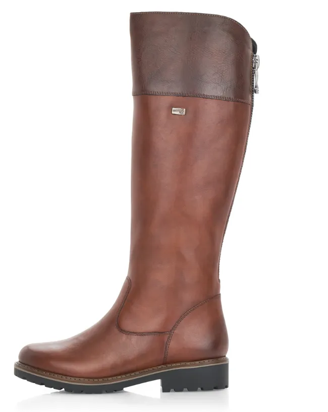 Melany Brown Leather Womens Knee High Boots