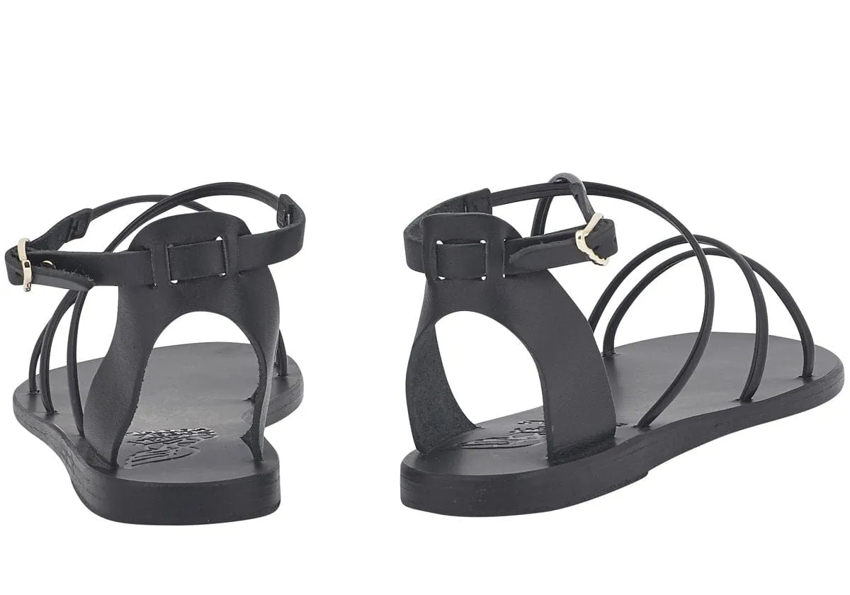 Meloivia Leather Multi Strap Sandals