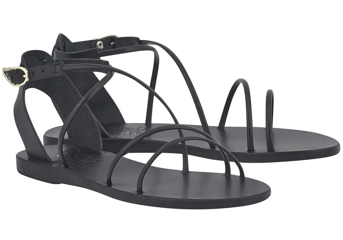 Meloivia Leather Multi Strap Sandals