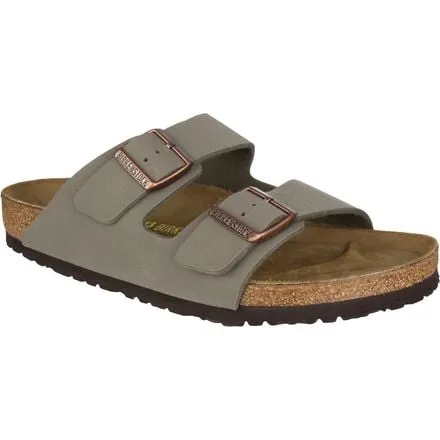 Men's Arizona Sandals Birkenstock, Stone Birkibuc