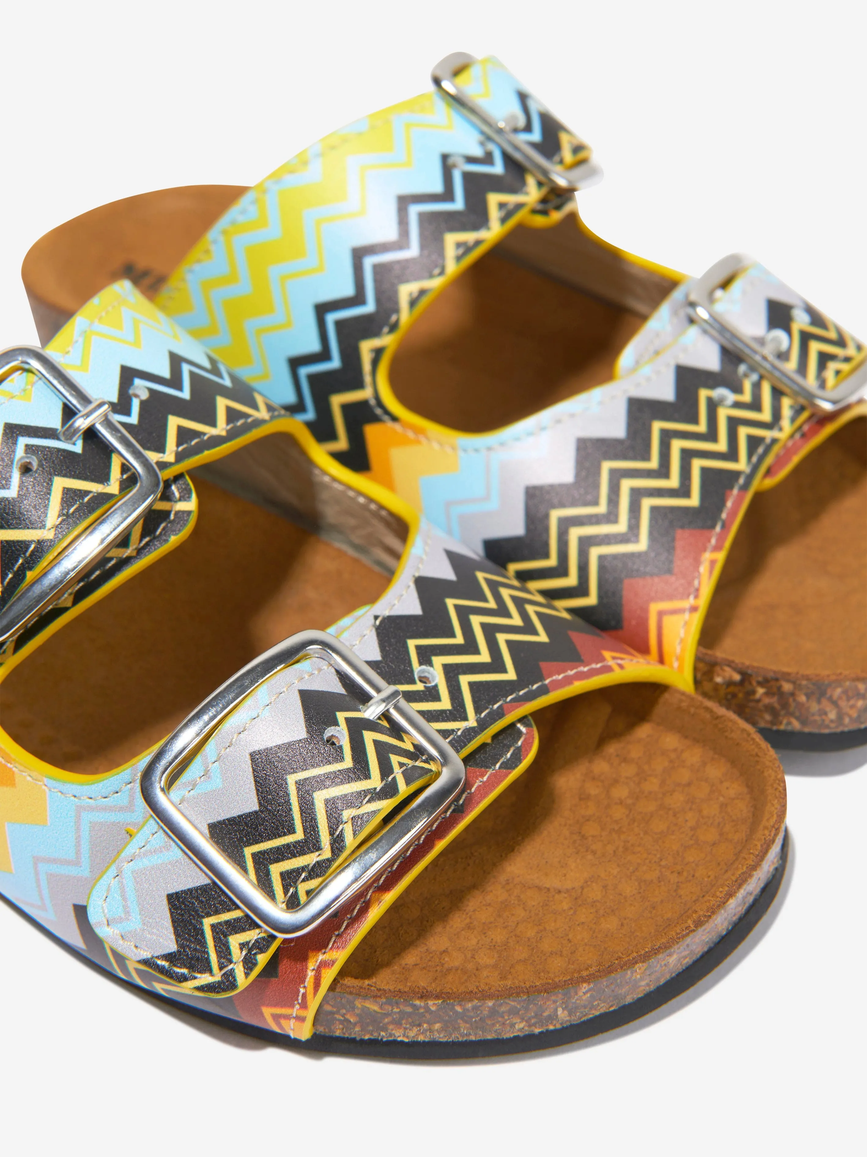 Missoni Boys Leather Sandals in Multicolour