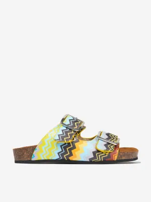 Missoni Boys Leather Sandals in Multicolour