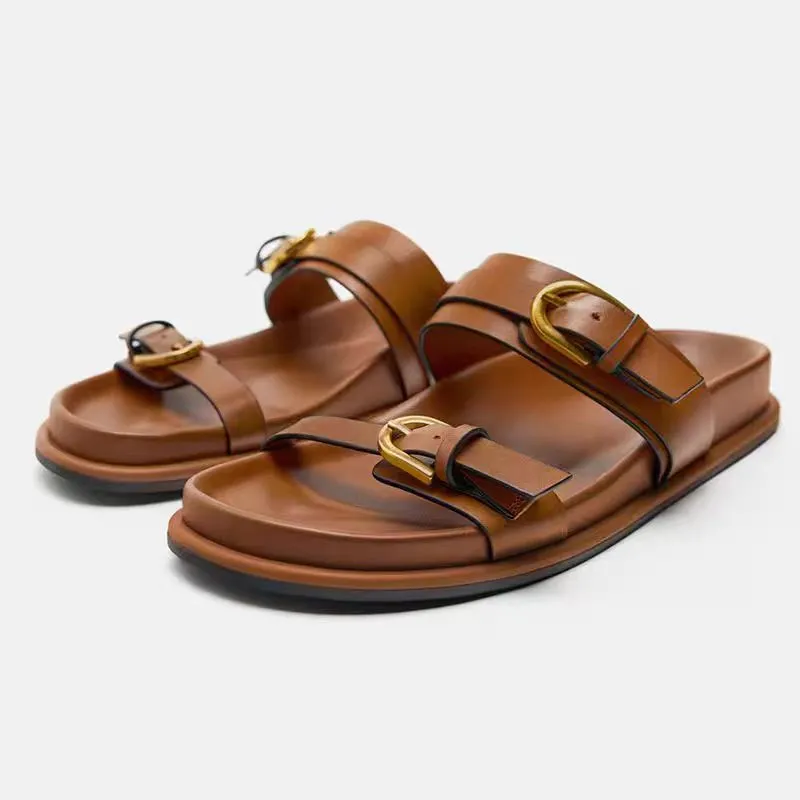 Pre Order:  Open Toe Buckle Beach Sandals