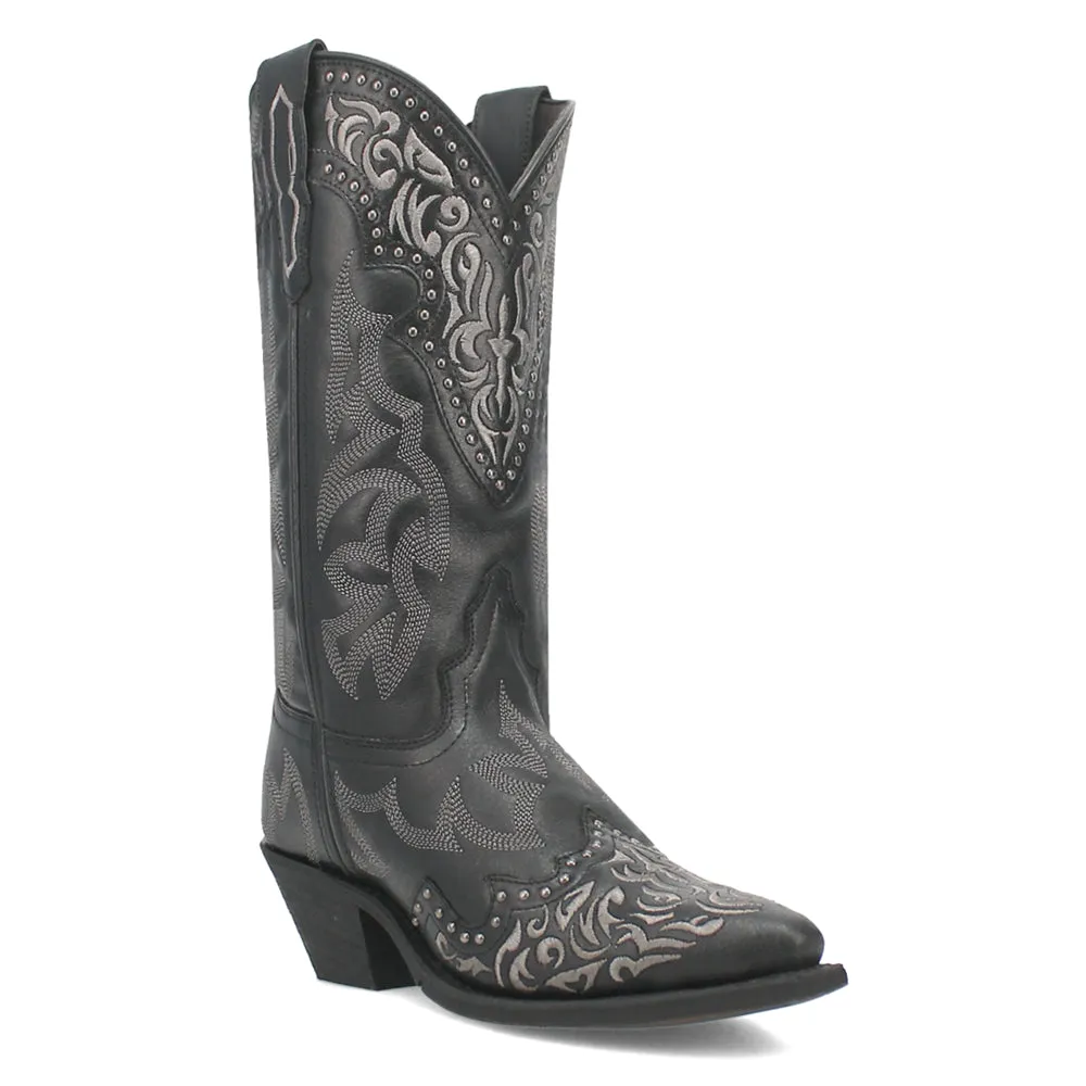 Regan Embroidered Studded Snip Toe Cowboy Boots