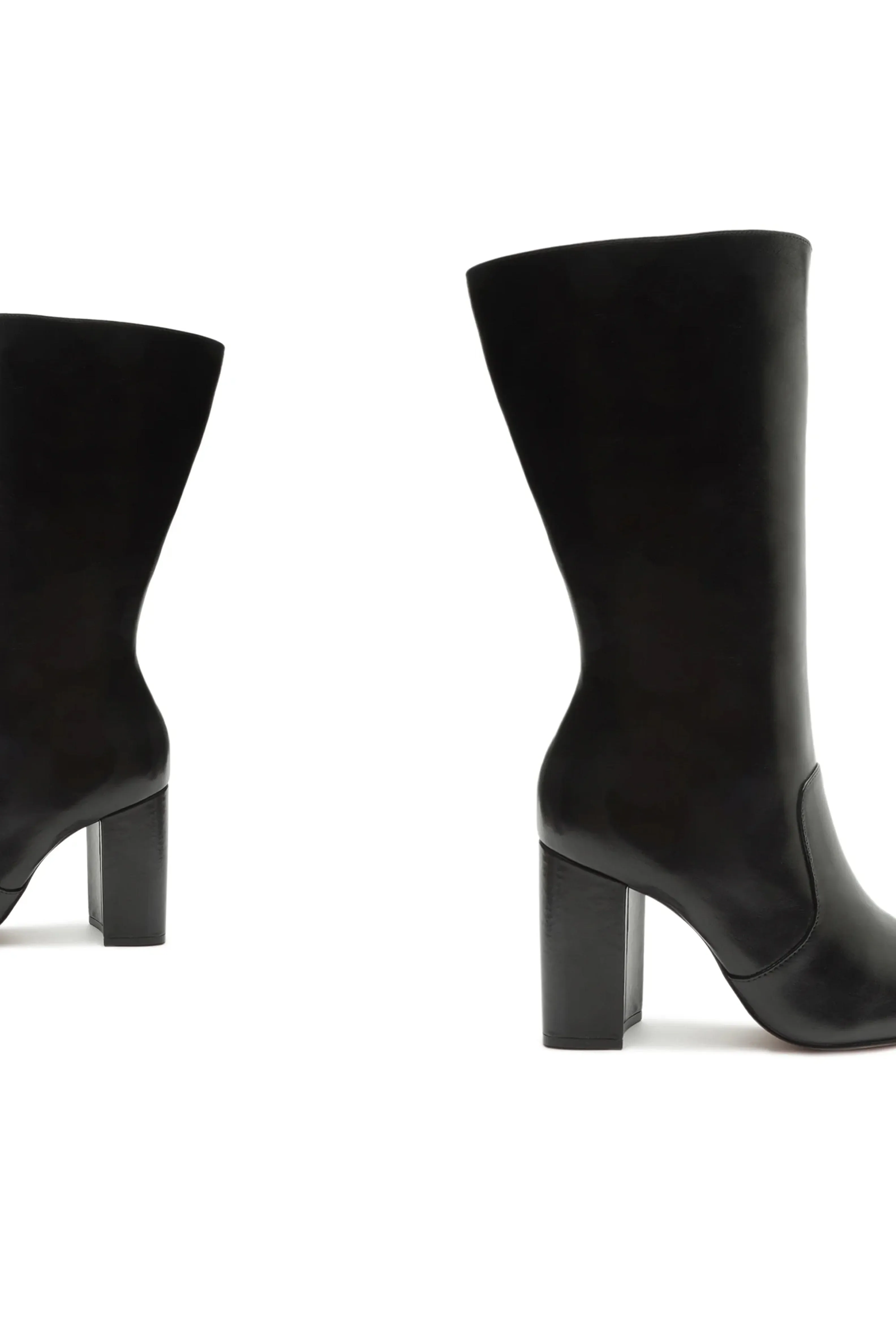 SCHUTZ | Camille Atanado Leather Bootie - Black