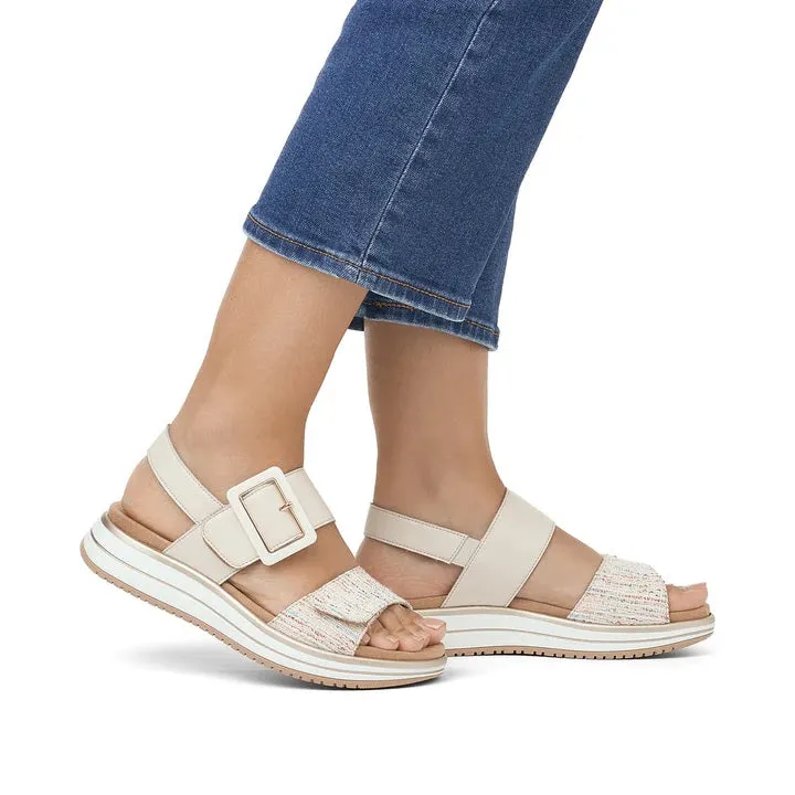 Sundae Beige Combi Sandals