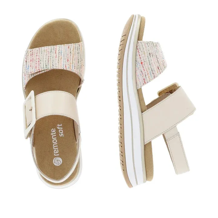 Sundae Beige Combi Sandals