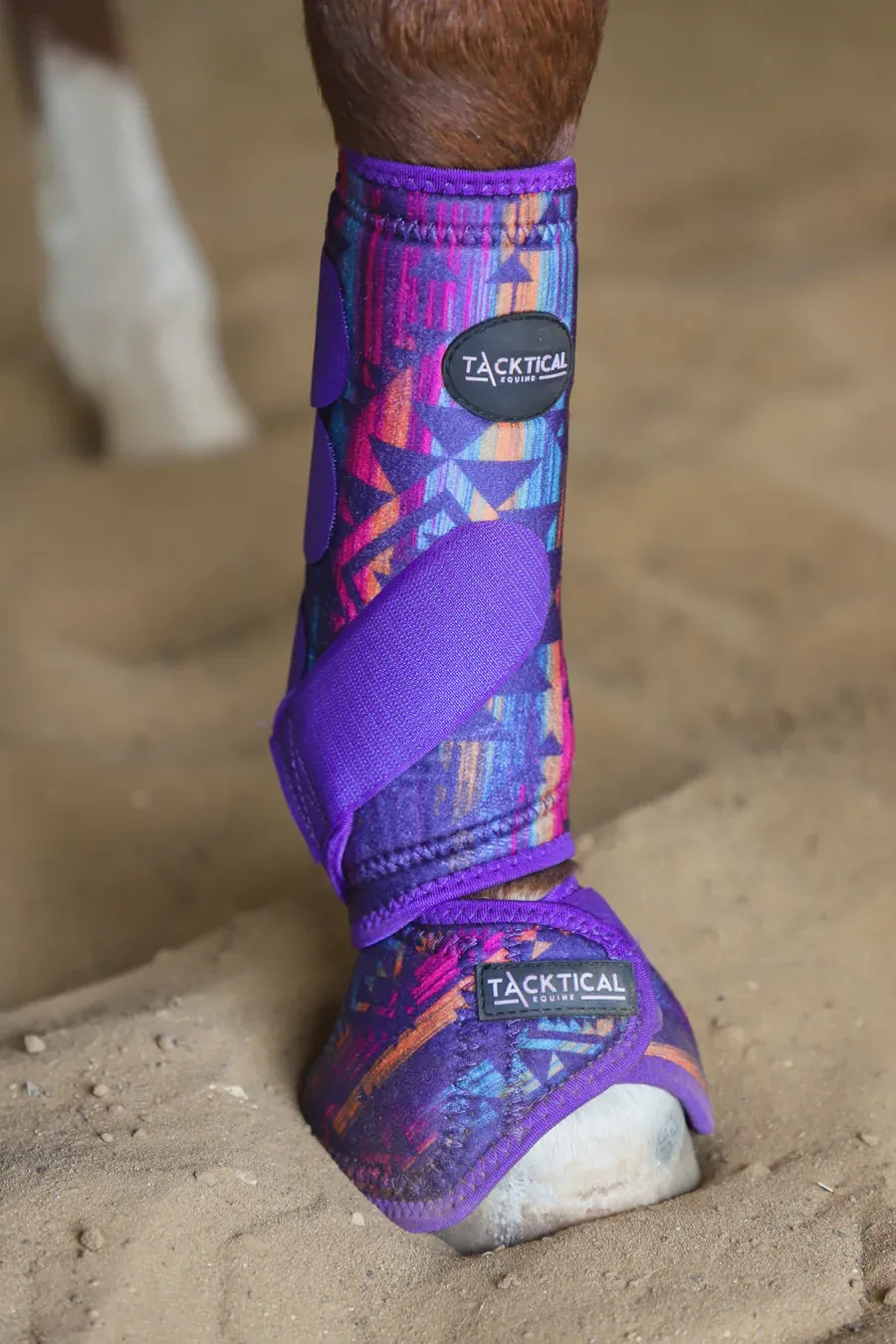 Tacktical Purple Aztec Splint Boots (PAIR)