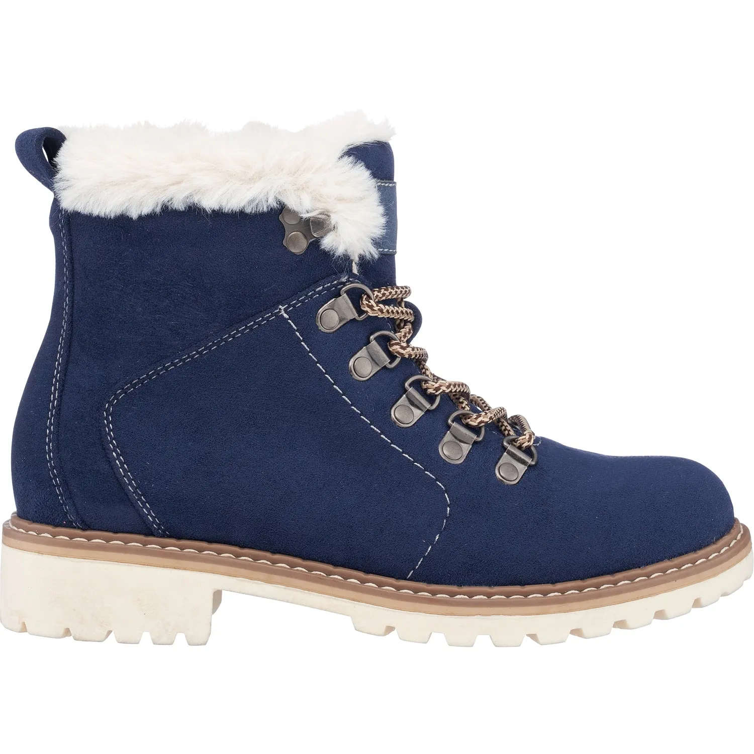 Tinsley Navy Lace-Up Bootie