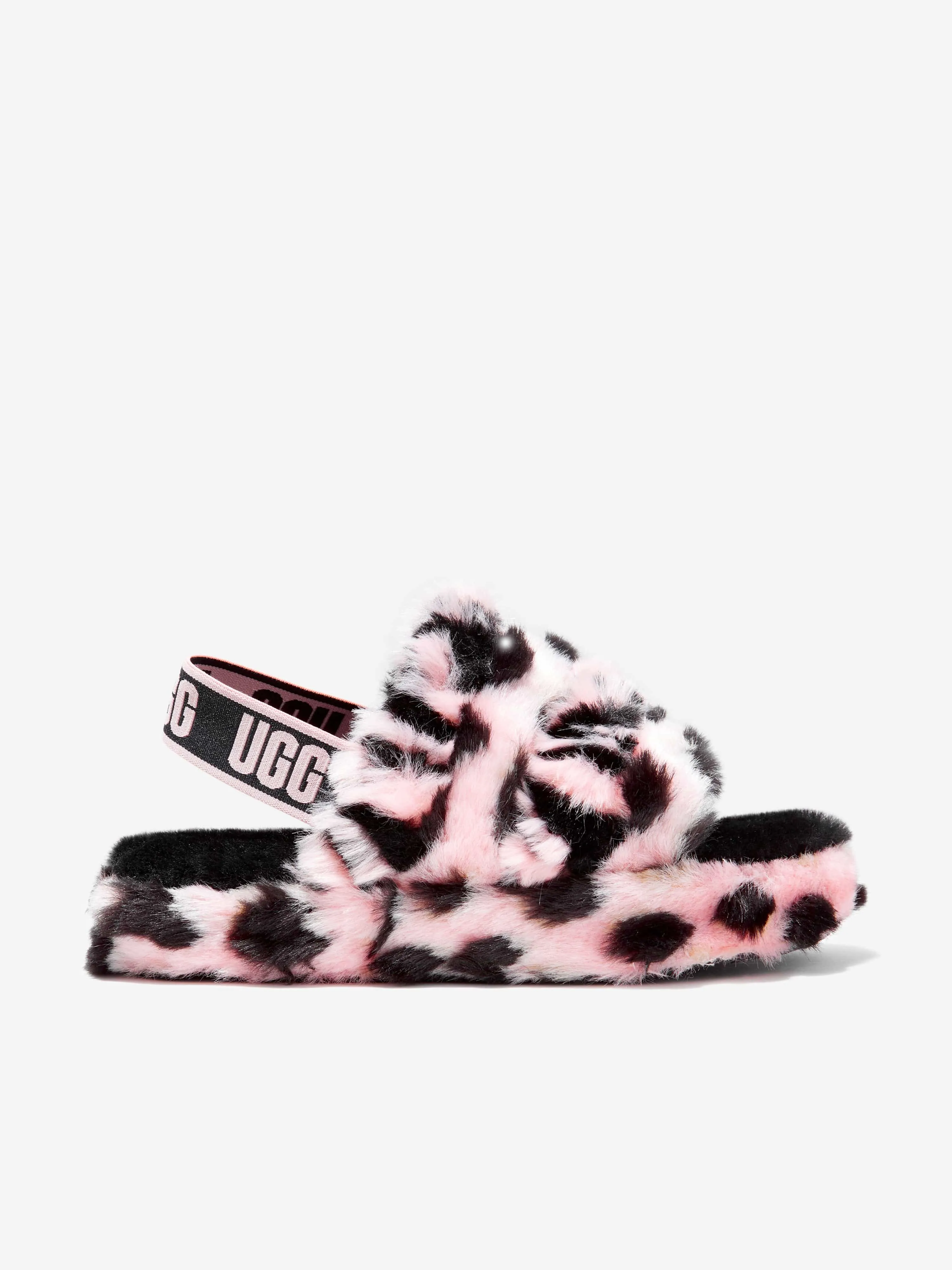 UGG Girls Sheepskin Animalia Fluff Yeah Sandals