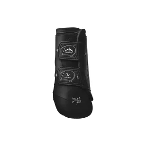 Veredus Absolute Front Leg Velcro Horse Brushing Boot - Lightweight/Breathable - Black