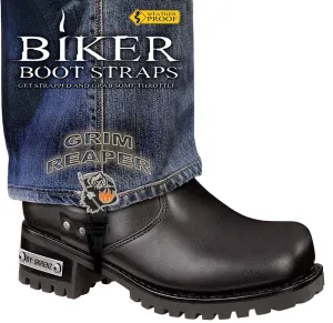 Weather Proof- Boot Straps- Grim Reaper- 6 Inch - BBS/GR6