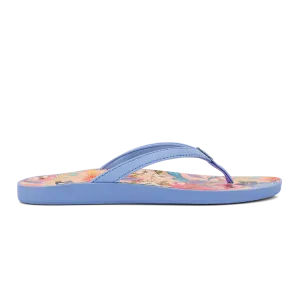 Women's Olukai Puawe Color: Cloud Blue / Flower